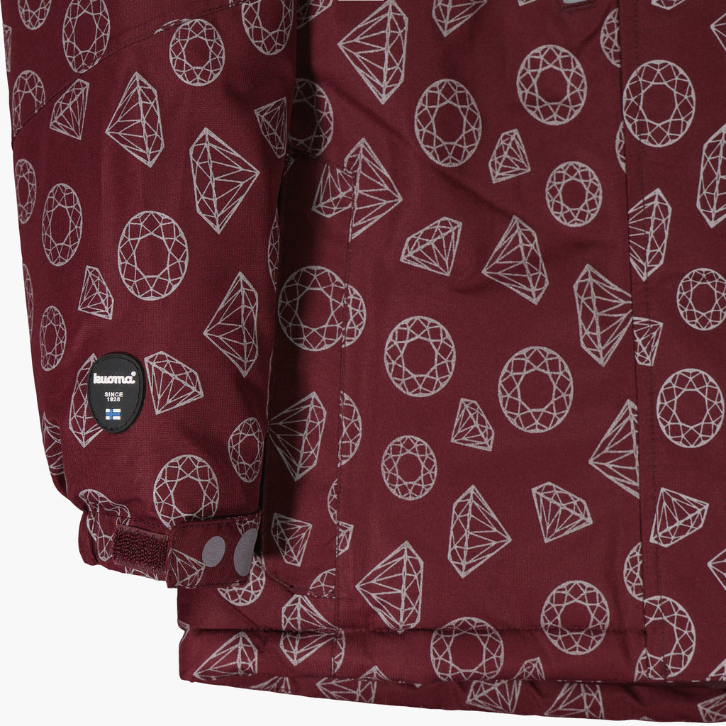 Kuoma Lasten toppatakki Beata, Luumu Sparkle Heijastava