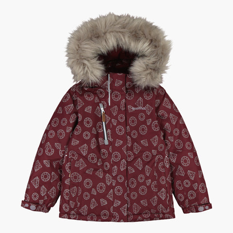 Kuoma Lasten toppatakki Beata, Luumu Sparkle Heijastava