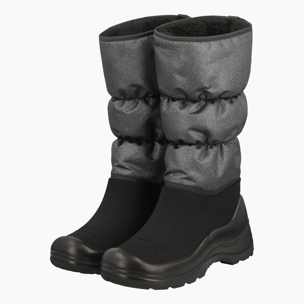 Kuoma Talvisaappaat Glitter, Musta