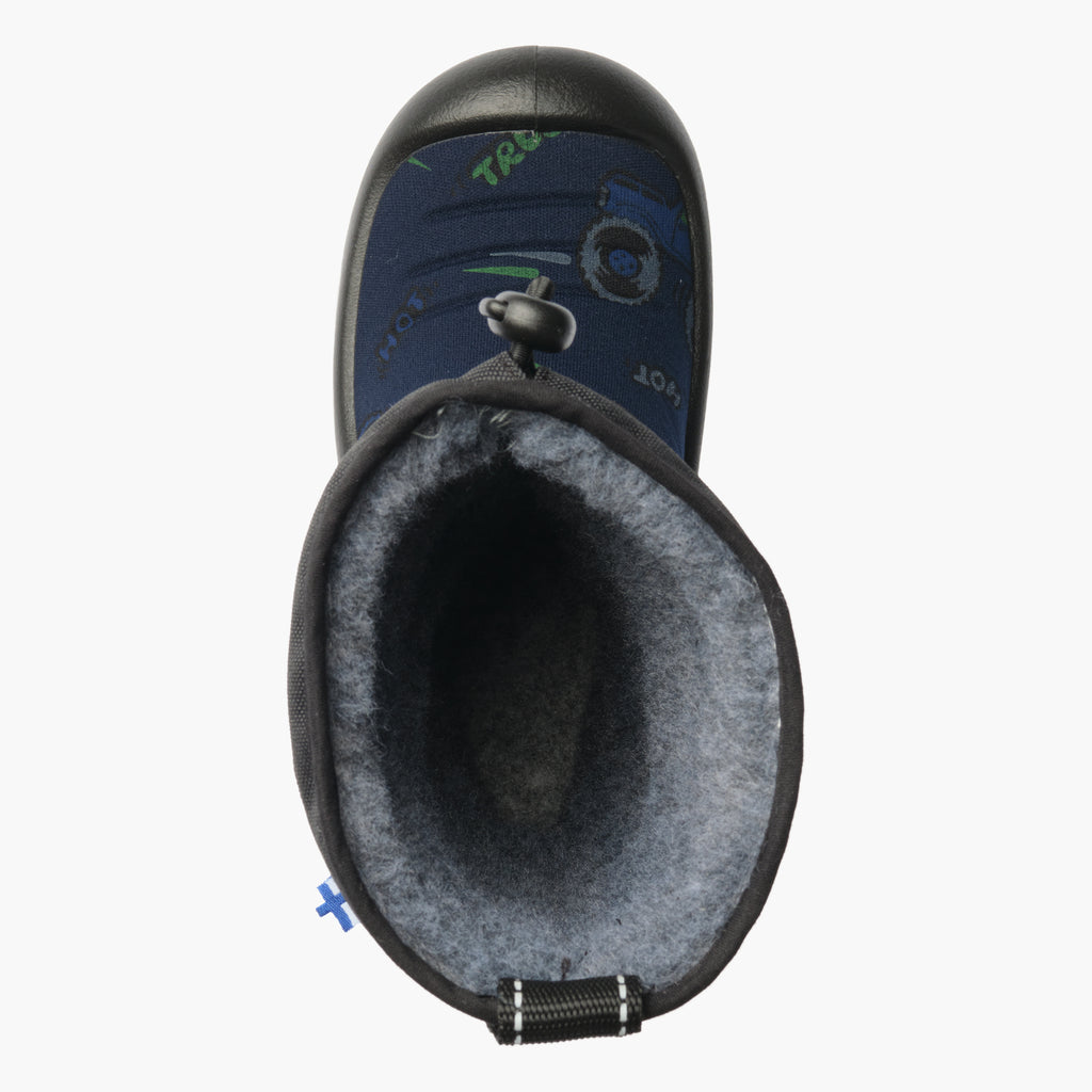 Kuoma Lasten talvisaappaat Lumilukko, Sininen Monsteri