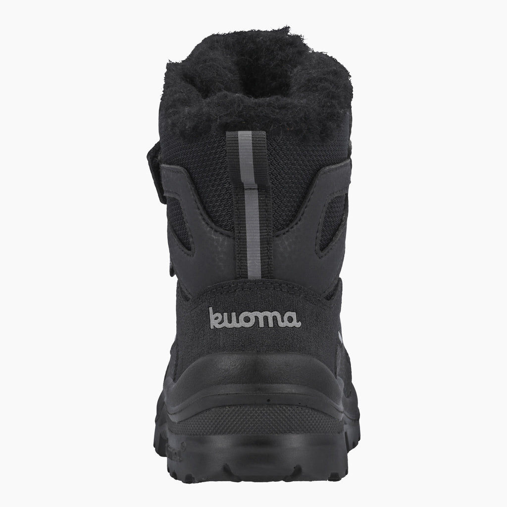 Kuoma Lasten vedenpitävät talvikengät Velmu, Musta